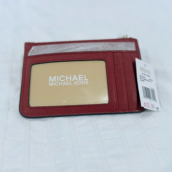 Michael Kors Burgundy Card Holder - Picture 2 of 2